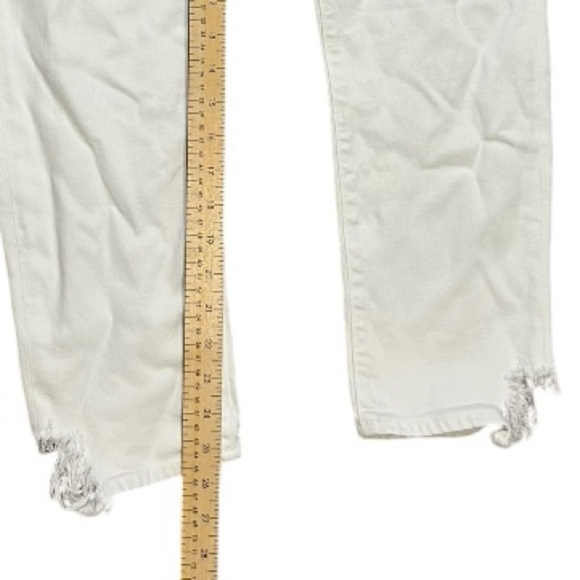 AGOLDE The Mid Rise Toni Straight Leg Jean White (Glowed) Size 26 - Picture 4 of 11